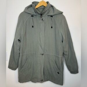 London Fog Women’s Anorak Utility Drawstring Waist Jacket Size M
